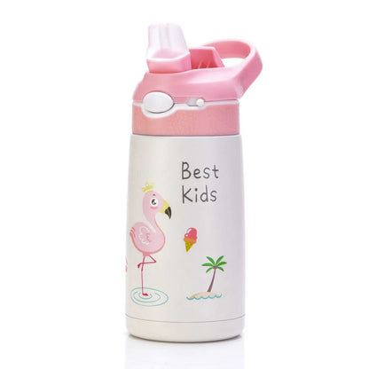 400ML Kids Water Bottle Cartoon Animal Children's Cup With Straw Stainless Steel Vacuum Flacks Thermos Bottle Thermal Mug Cups - Premium Water Bottles from eprolo - Just $28.75! Shop now at Handbags Specialist Headquarter