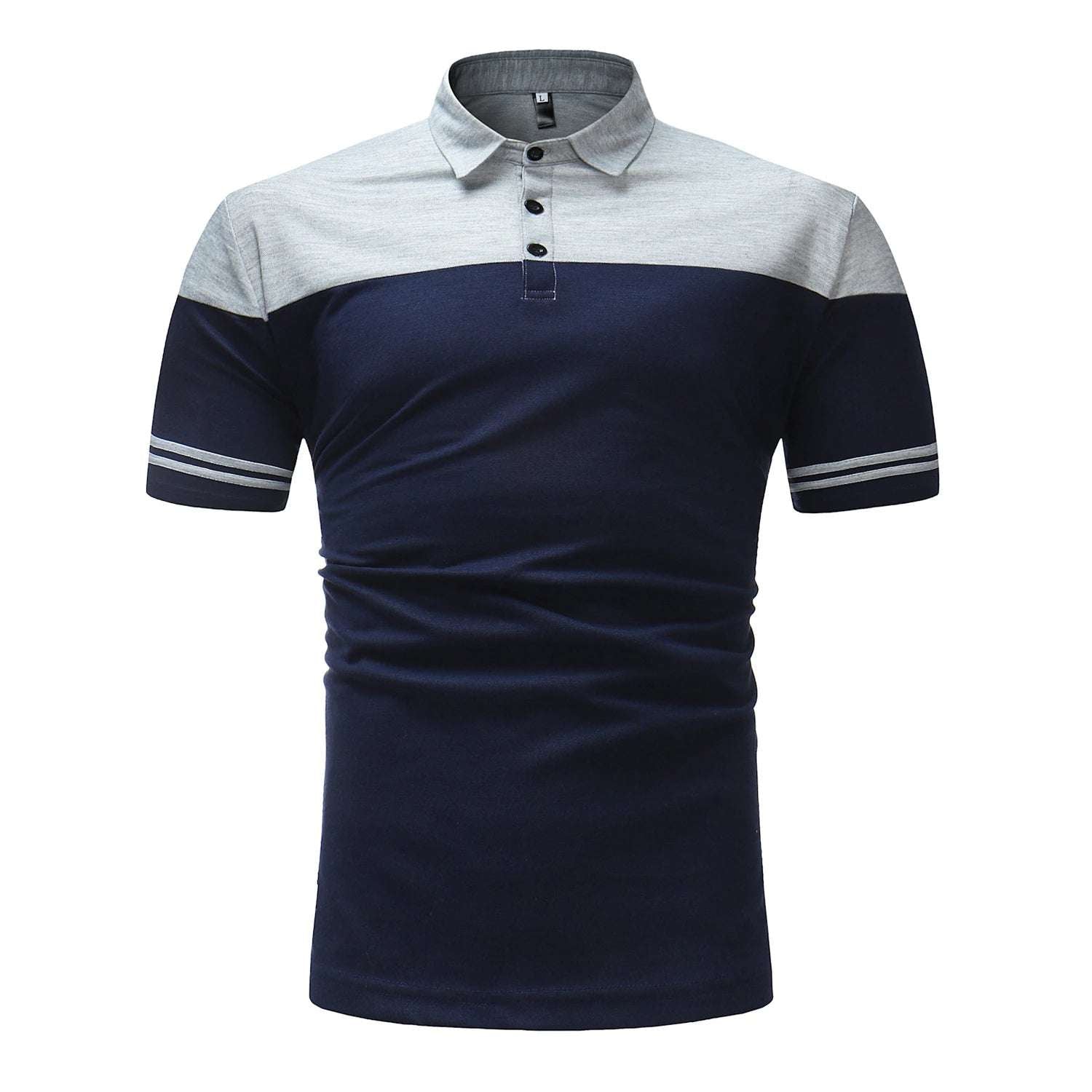 Men's Casual Striped Polo Shirt - Summer Style - Premium Men's Polo shirt from Handbags Specialist Headquarter - Just $29.98! Shop now at Handbags Specialist Headquarter
