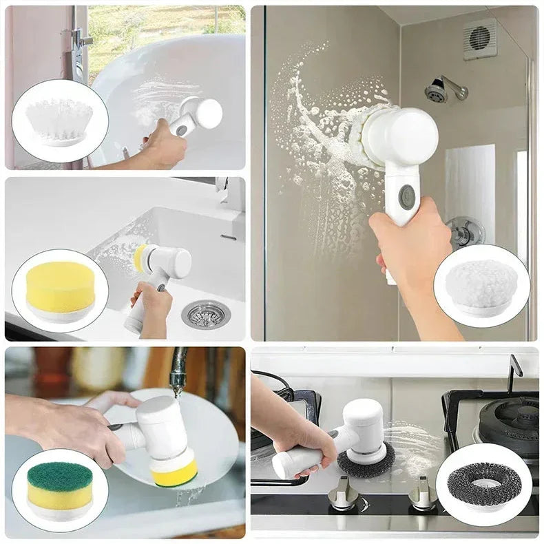 Rechargeable Electric Spin Scrubber - Premium Decor from Shop1103924059 Store - Just $29.99! Shop now at Handbags Specialist Headquarter