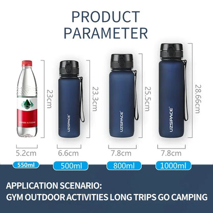 High Quality Water Bottle 500ML 1000ML BPA Free Leak Proof Portable for Adult Children Sports Gym Eco Friendly Drink Bottles - Premium Water Bottles from eprolo - Just $22.34! Shop now at Handbags Specialist Headquarter