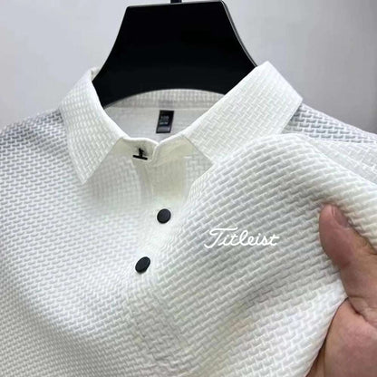 High Quality Summer Men's Ice Silk Polo Shirt New Short Sleeve Tops T-Shirt Polo Shirt Men's Fashion Casual Golf Clothing - Premium Men's Polo Shirt from Handbags Specialist Headquarter - Just $34.95! Shop now at Handbags Specialist Headquarter
