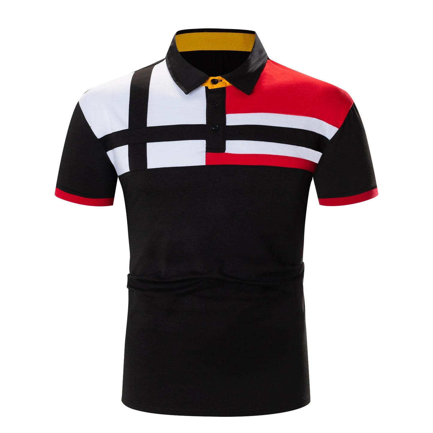 Men's Casual Striped Polo Shirt - Summer Style - Premium Men's Polo shirt from Handbags Specialist Headquarter - Just $29.98! Shop now at Handbags Specialist Headquarter