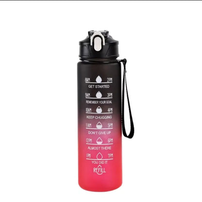 Sports Water Bottle with Time-Tracking Straw Leak Proof Locking Flip Cover for Easy Carry Ideal for Outdoor Adventures - Premium  from eprolo - Just $19.99! Shop now at Handbags Specialist Headquarter