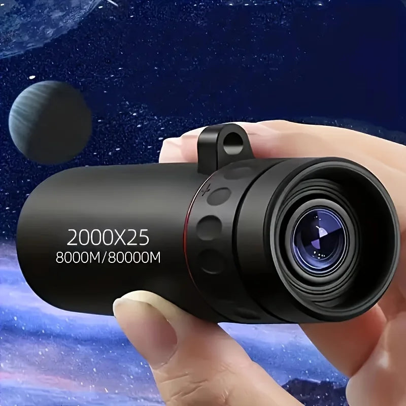 2000x25 HD Monocular Telescope Mini Portable Mobile Phone Telescope With Holder Outdoor Camping Hunting Birdwatching Telescopes - Premium  from Shop1103847253 Store - Just $19.99! Shop now at Handbags Specialist Headquarter