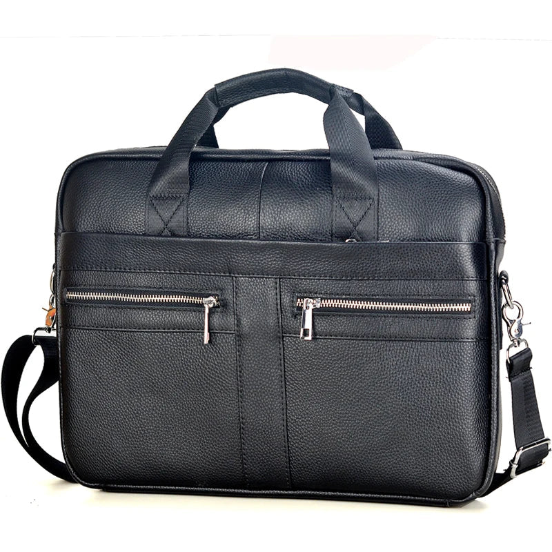 Men Genuine Leather Handbags Casual Leather Laptop Bags Male Business Travel Messenger Bags Men's Crossbody Shoulder Bag - Premium  from LACHIOUR Store - Just $169.99! Shop now at Handbags Specialist Headquarter