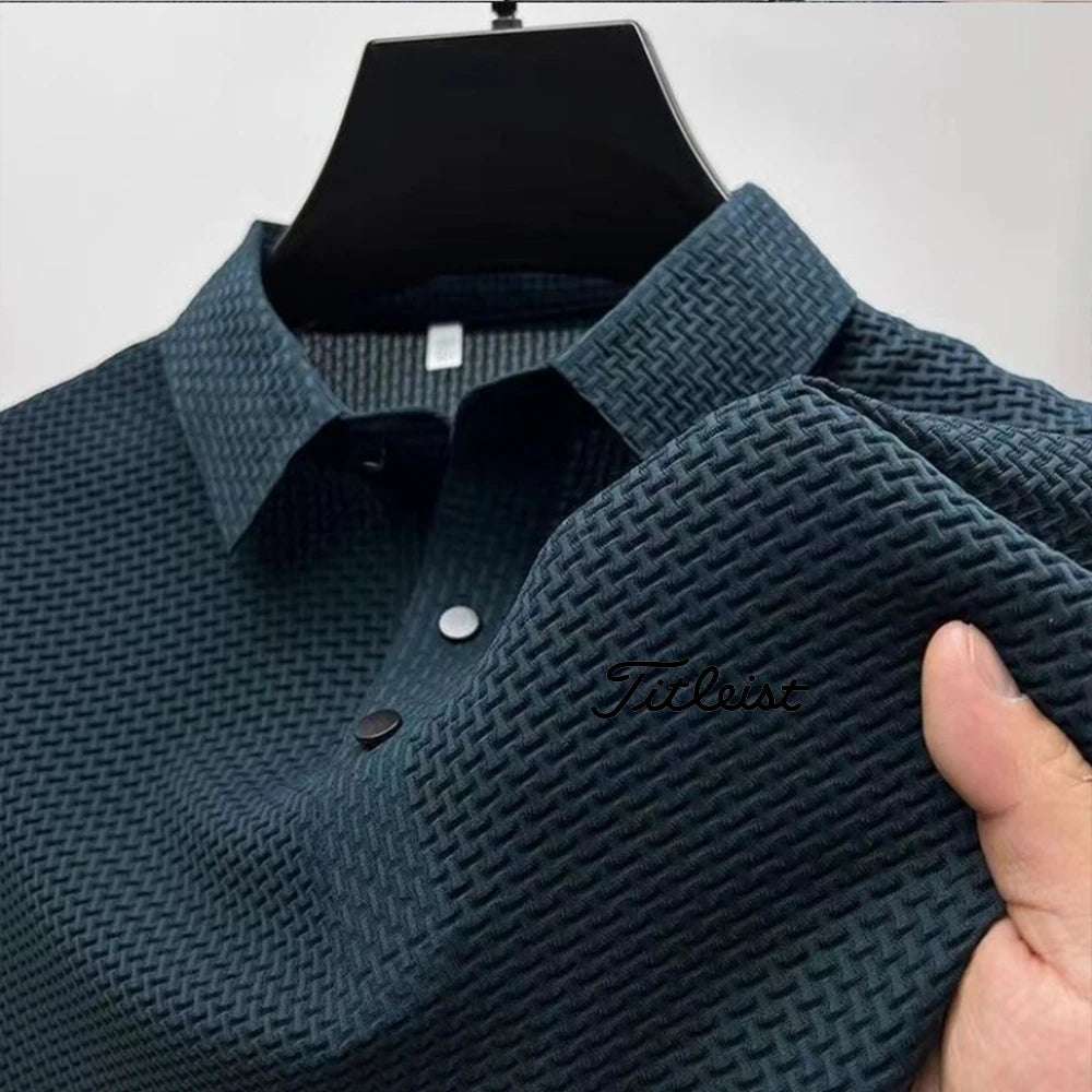 High Quality Summer Men's Ice Silk Polo Shirt New Short Sleeve Tops T-Shirt Polo Shirt Men's Fashion Casual Golf Clothing - Premium Men's Polo Shirt from Handbags Specialist Headquarter - Just $34.95! Shop now at Handbags Specialist Headquarter
