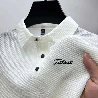 High Quality Summer Men's Ice Silk Polo Shirt New Short Sleeve Tops T-Shirt Polo Shirt Men's Fashion Casual Golf Clothing - Premium Men's Polo Shirt from Handbags Specialist Headquarter - Just $34.95! Shop now at Handbags Specialist Headquarter