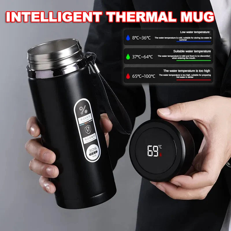 500ml–1L Stainless Steel Thermos Bottle – LED Temperature Display Vacuum Flask - Premium Water Bottles from Shop1104693174 Store - Just $23.99! Shop now at Handbags Specialist Headquarter