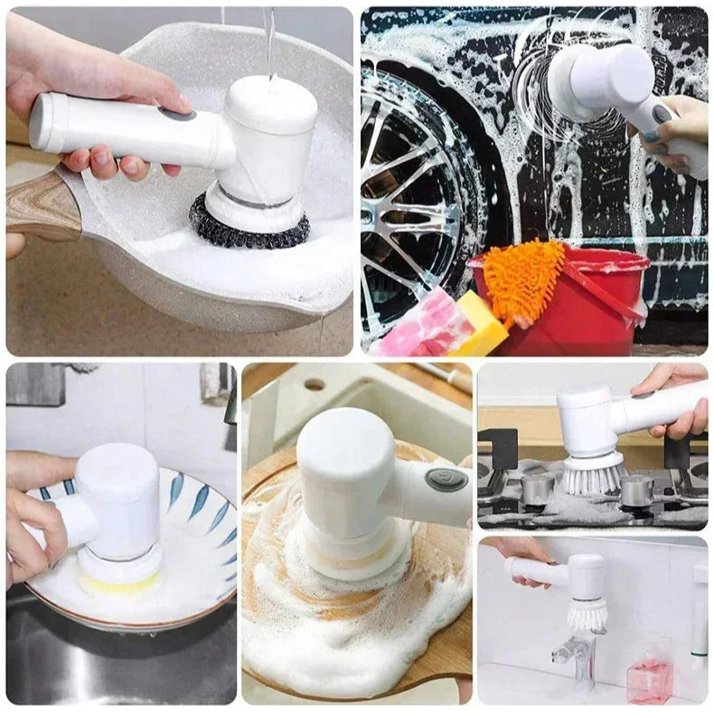 Rechargeable Electric Spin Scrubber - Premium Decor from Shop1103924059 Store - Just $29.99! Shop now at Handbags Specialist Headquarter