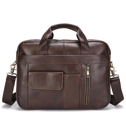 Men Genuine Leather Handbags Casual Leather Laptop Bags Male Business Travel Messenger Bags Men's Crossbody Shoulder Bag - Premium  from LACHIOUR Store - Just $169.99! Shop now at Handbags Specialist Headquarter
