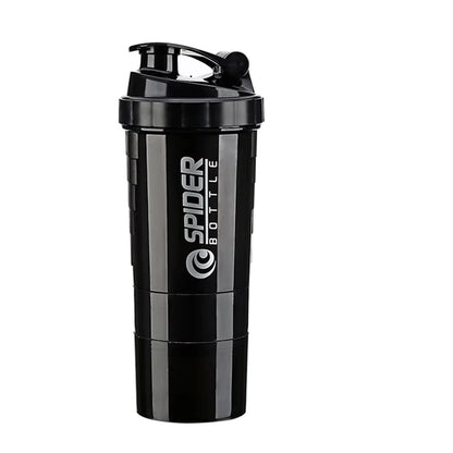 3-Layer Protein Shaker Bottle – Leakproof, BPA-Free, with Powder & Pill Storage for Fitness and Gym - Premium Water Bottles from Stone's Store - Just $20.49! Shop now at Handbags Specialist Headquarter