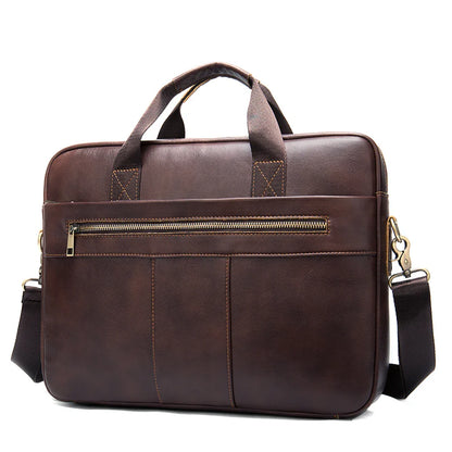Men Genuine Leather Handbags Casual Leather Laptop Bags Male Business Travel Messenger Bags Men's Crossbody Shoulder Bag - Premium  from LACHIOUR Store - Just $169.99! Shop now at Handbags Specialist Headquarter