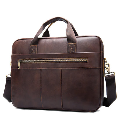 Men Genuine Leather Handbags Casual Leather Laptop Bags Male Business Travel Messenger Bags Men's Crossbody Shoulder Bag - Premium  from LACHIOUR Store - Just $169.99! Shop now at Handbags Specialist Headquarter