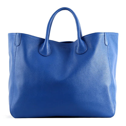 Oversized 41cm Big Women Tote Bag 100% Natural Leather Top Cow Hide Leather Handbag Luxury Lady Travel Bag Daily New - Premium Luggage Travel Bags from eprolo - Just $162.13! Shop now at Handbags Specialist Headquarter