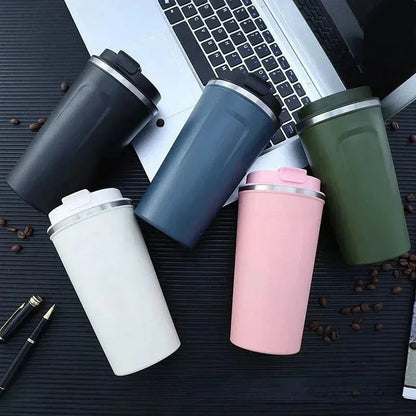 380/510ML Travel Stainless Steel Coffee Cup Thermal Mug Leak-Proof Thermos Bottle Tea Coffee Mug Vacuum Flask Insulated Cups Hot - Premium Water Bottles from Stone's Store - Just $22.99! Shop now at Handbags Specialist Headquarter