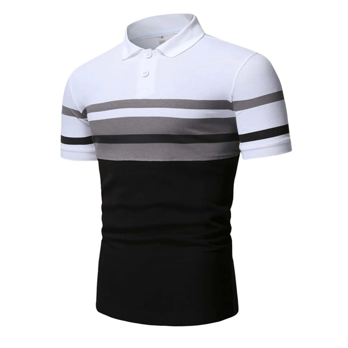 Men's Casual Striped Polo Shirt - Summer Style - Premium Men's Polo shirt from Handbags Specialist Headquarter - Just $29.98! Shop now at Handbags Specialist Headquarter