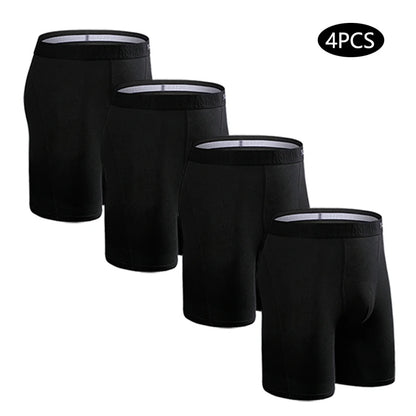4pcs long boxers for men underwear plus size Men's panties sexy long leg underpants cotton Mens boxer shorts fashion male Trunk - Premium Men's underwear from eprolo - Just $46.95! Shop now at Handbags Specialist Headquarter