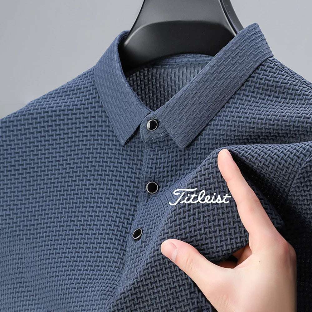 High Quality Summer Men's Ice Silk Polo Shirt New Short Sleeve Tops T-Shirt Polo Shirt Men's Fashion Casual Golf Clothing - Premium Men's Polo Shirt from Handbags Specialist Headquarter - Just $34.95! Shop now at Handbags Specialist Headquarter