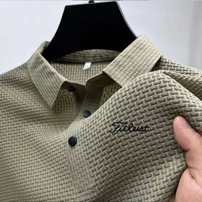 High Quality Summer Men's Ice Silk Polo Shirt New Short Sleeve Tops T-Shirt Polo Shirt Men's Fashion Casual Golf Clothing - Premium Men's Polo Shirt from Handbags Specialist Headquarter - Just $34.95! Shop now at Handbags Specialist Headquarter
