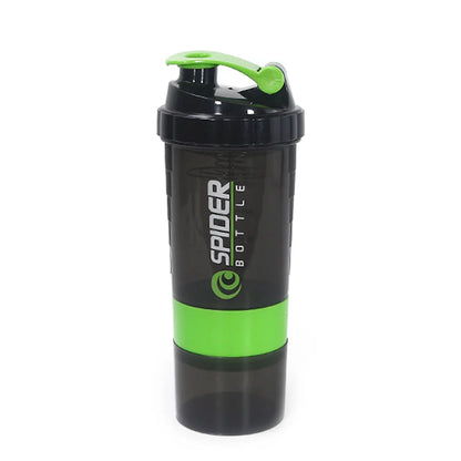3-Layer Protein Shaker Bottle – Leakproof, BPA-Free, with Powder & Pill Storage for Fitness and Gym - Premium Water Bottles from Stone's Store - Just $20.49! Shop now at Handbags Specialist Headquarter