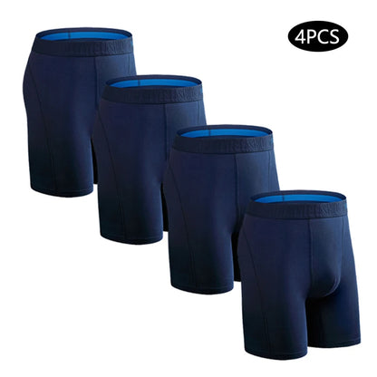 4pcs long boxers for men underwear plus size Men's panties sexy long leg underpants cotton Mens boxer shorts fashion male Trunk - Premium Men's underwear from eprolo - Just $46.95! Shop now at Handbags Specialist Headquarter