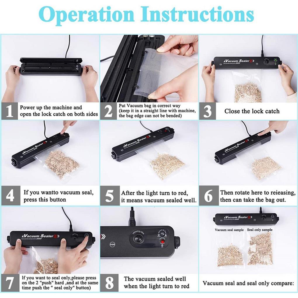 Food Vacuum Sealer Automatic - Premium Decor from Shop1103843111 Store - Just $40.49! Shop now at Handbags Specialist Headquarter