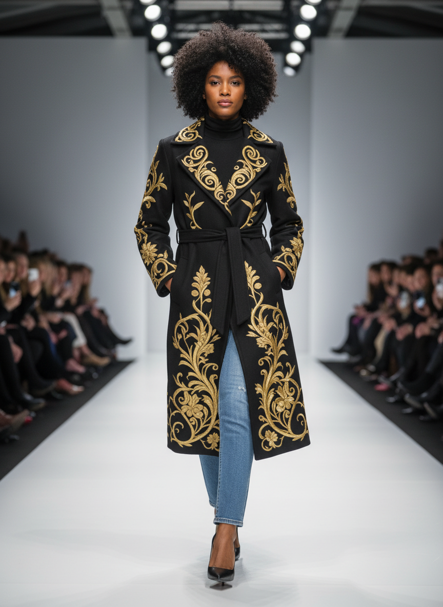 EleganceMax: Luxe Long Coat