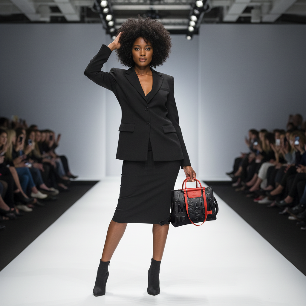 EleganceMax Crossbody: Luxe Large Print Handbag