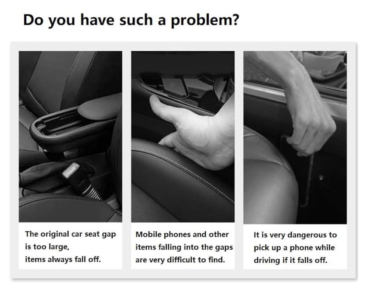 Car Seat Gap Filler - Premium  from Stone's Store - Just $29.99! Shop now at Handbags Specialist Headquarter