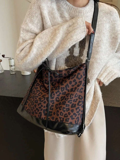 Leopard Dual Purpose Crossbody Bag - Premium Crossbody Bag from Trendsi - Just $19.99! Shop now at Handbags Specialist Headquarter