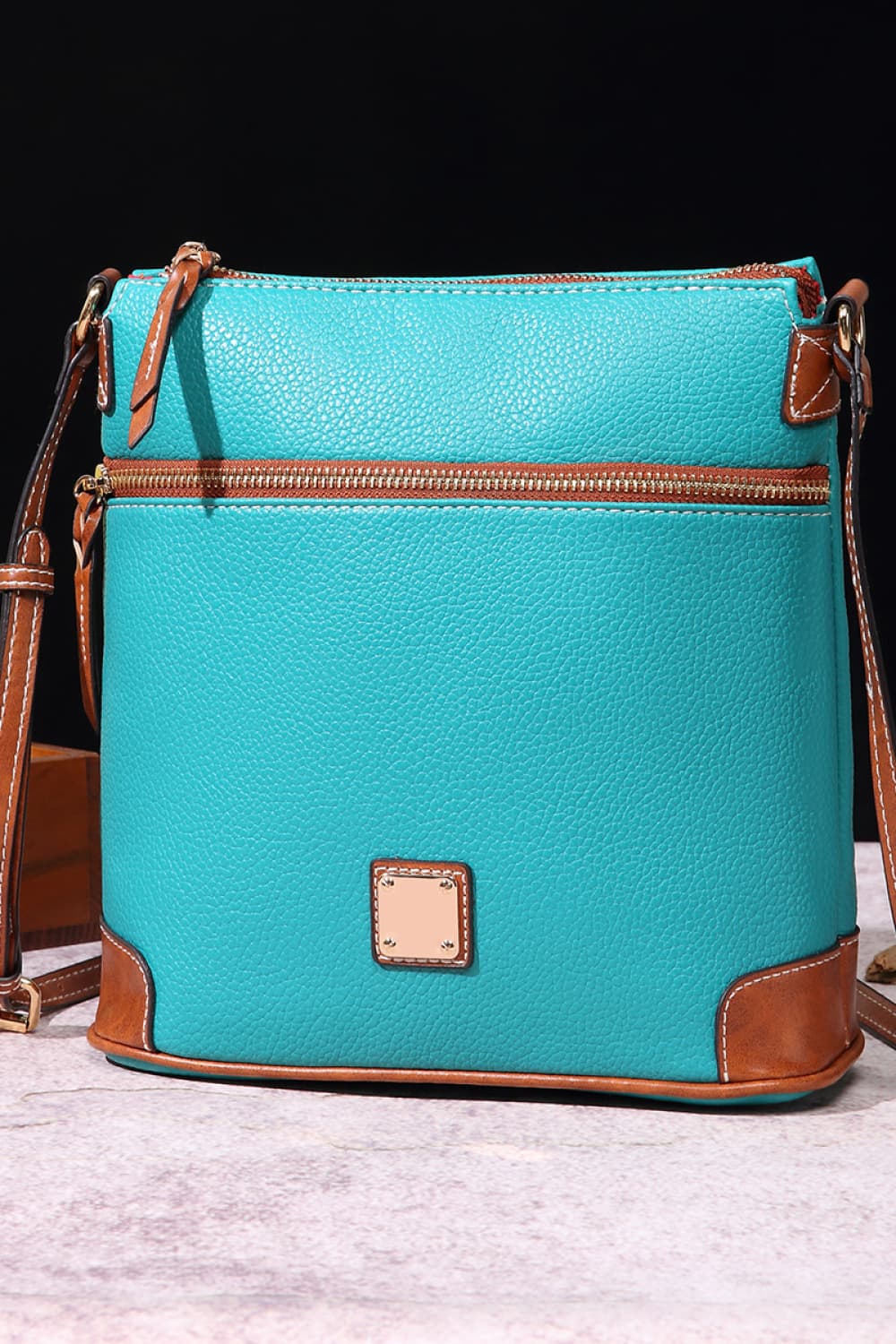 PU Leather Crossbody Bag - Premium handbags from Trendsi - Just $44.99! Shop now at Handbags Specialist Headquarter