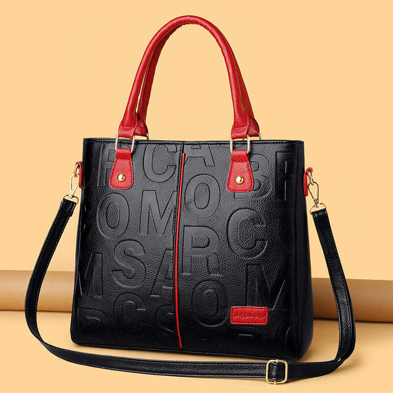 Grandeur Print: Luxe Women's Leather Shoulder Bag