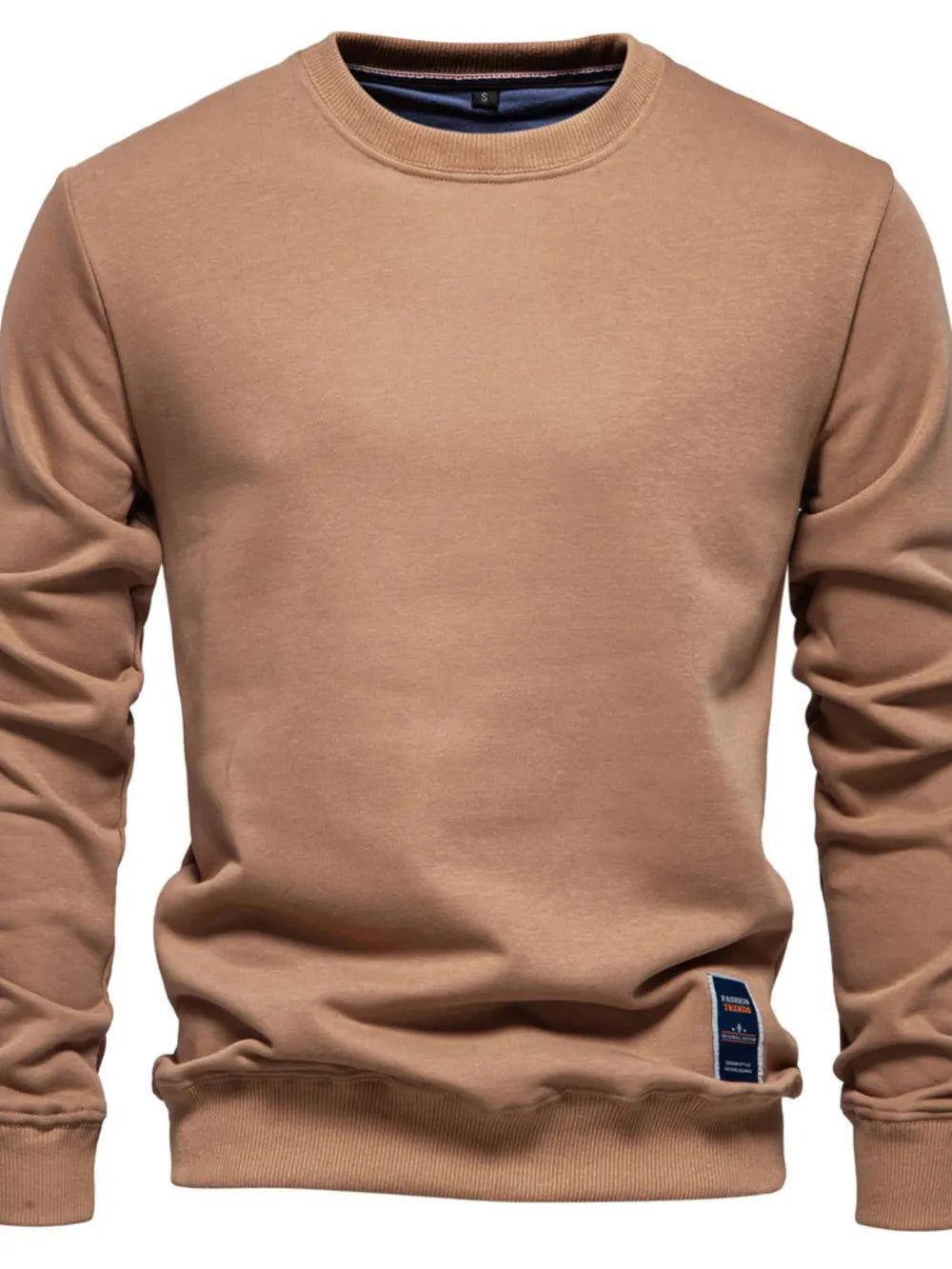 Men's Round Neck Long Sleeve Sweatshirt - Premium Men's Sweatshirts from Trendsi - Just $33.88! Shop now at Handbags Specialist Headquarter