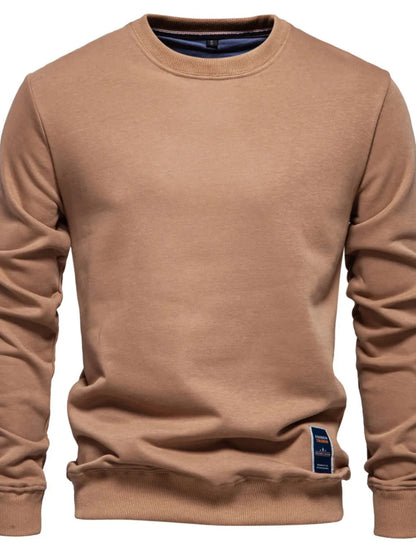 Men's Round Neck Long Sleeve Sweatshirt - Premium Men's Sweatshirts from Trendsi - Just $33.88! Shop now at Handbags Specialist Headquarter