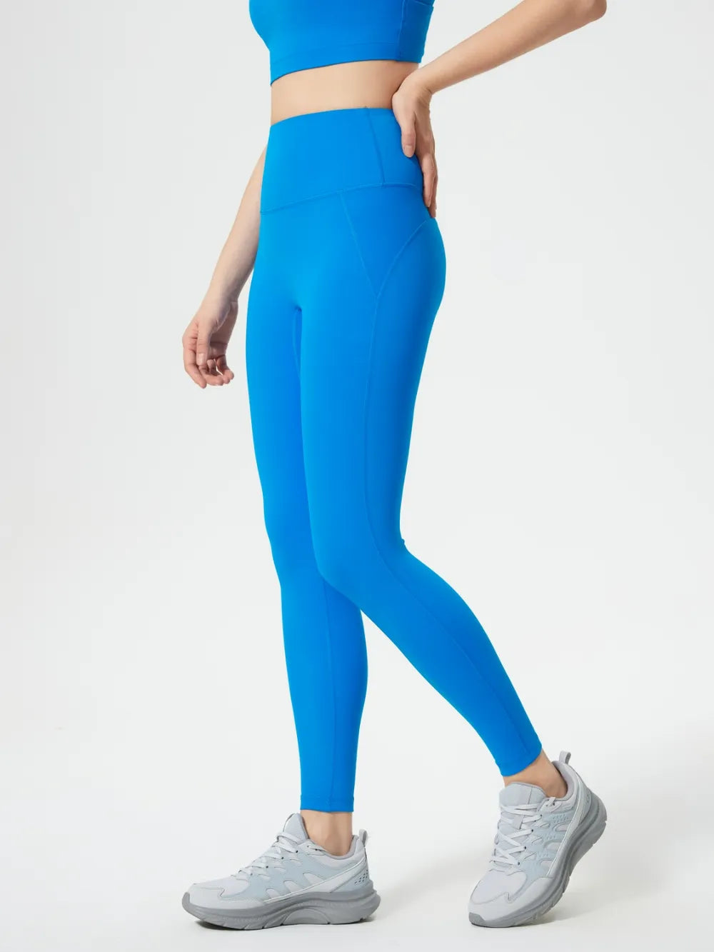 Millennia Wide Waistband Active Leggings - Premium Leggings from Trendsi - Just $40.95! Shop now at Handbags Specialist Headquarter