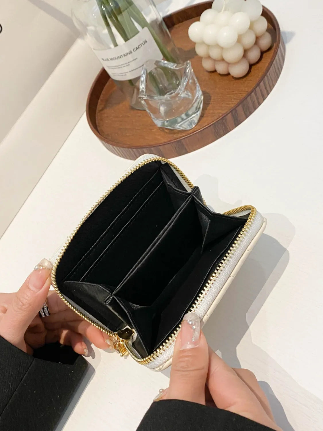 PU leather Solid Color Wallet - Premium Wallet from Trendsi - Just $20.99! Shop now at Handbags Specialist Headquarter