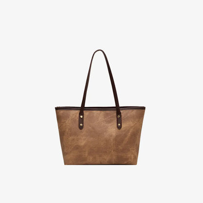PU Leather Tote Bag - Premium Tote Bag from Trendsi - Just $32.99! Shop now at Handbags Specialist Headquarter