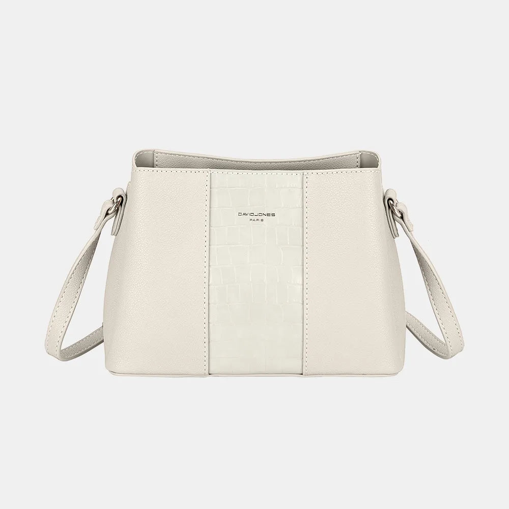 David Jones PU Leather Crossbody Bag - Premium Crossbody Bag from Trendsi - Just $39.99! Shop now at Handbags Specialist Headquarter
