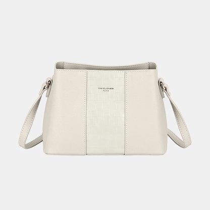 David Jones PU Leather Crossbody Bag - Premium Crossbody Bag from Trendsi - Just $39.99! Shop now at Handbags Specialist Headquarter