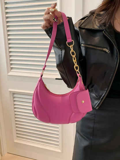 PU Leather Shoulder Bag with EarPods Bag - Premium Crossbody Bag from Trendsi - Just $18.99! Shop now at Handbags Specialist Headquarter