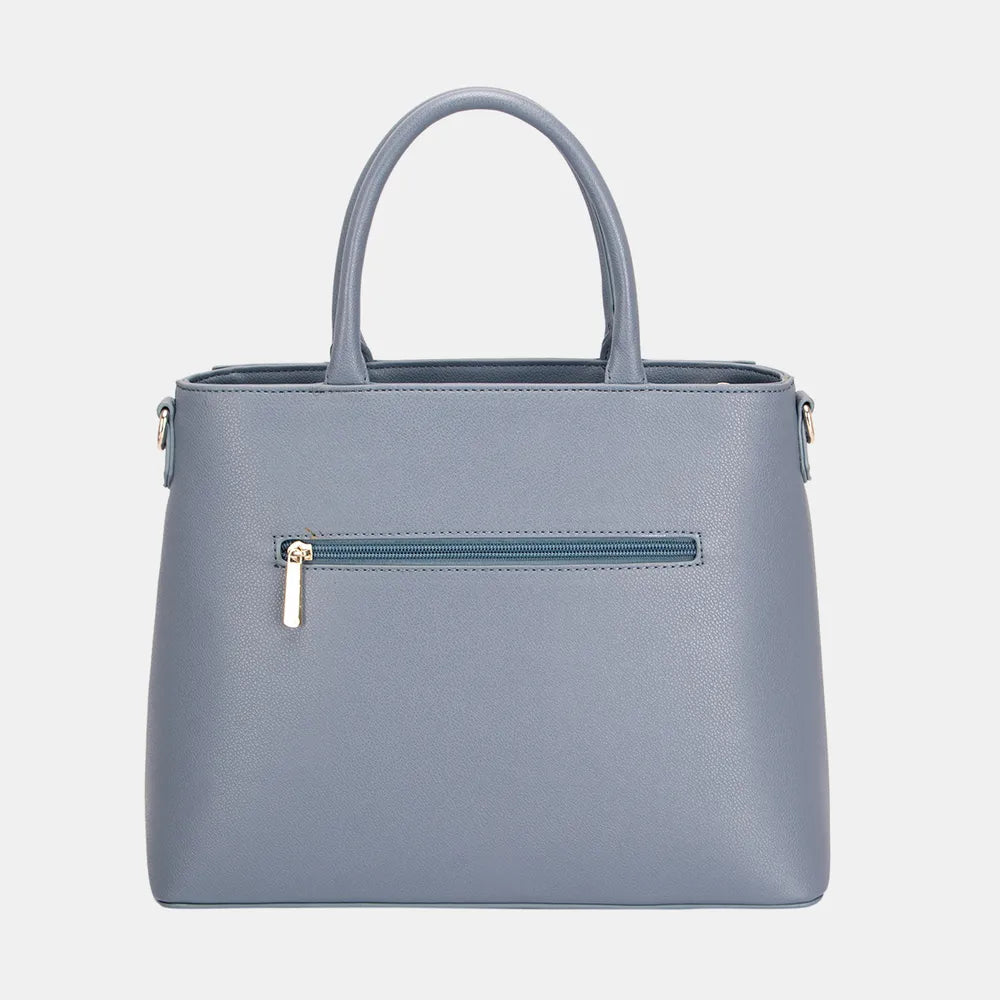 David Jones PU Leather Handbag - Premium Tote Bag from Trendsi - Just $44.99! Shop now at Handbags Specialist Headquarter