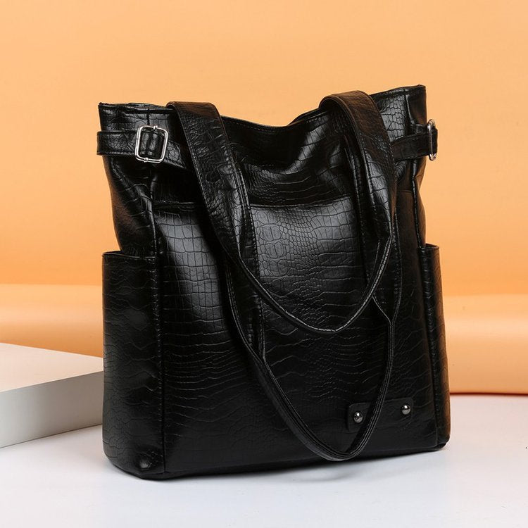 LuxeCarry: Large Soft Leather Tote Bag