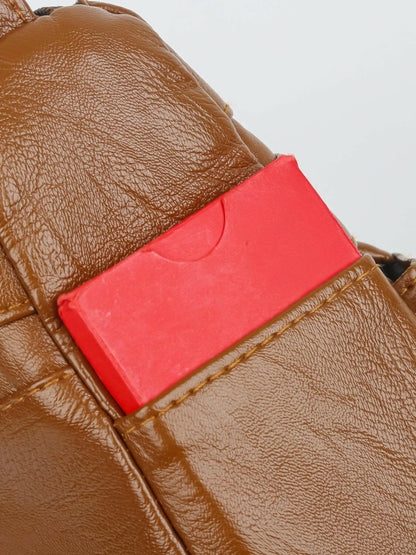 PU Leather Adjustable Strap Shoulder Bag.