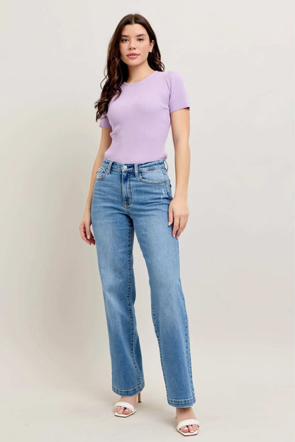Judy Blue Full Size High Waist Straight Jeans Plus Size - Premium Women / Jeans & Denim from Trendsi - Just $72.99! Shop now at Handbags Specialist Headquarter