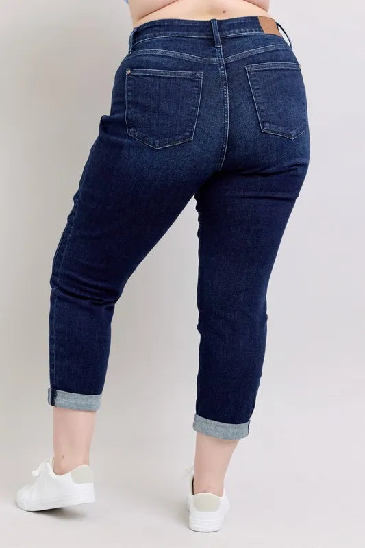 Judy Blue Full Size High Waist Boyfriend Jeans Plus Size - Premium Women / Jeans & Denim from Trendsi - Just $61.99! Shop now at Handbags Specialist Headquarter
