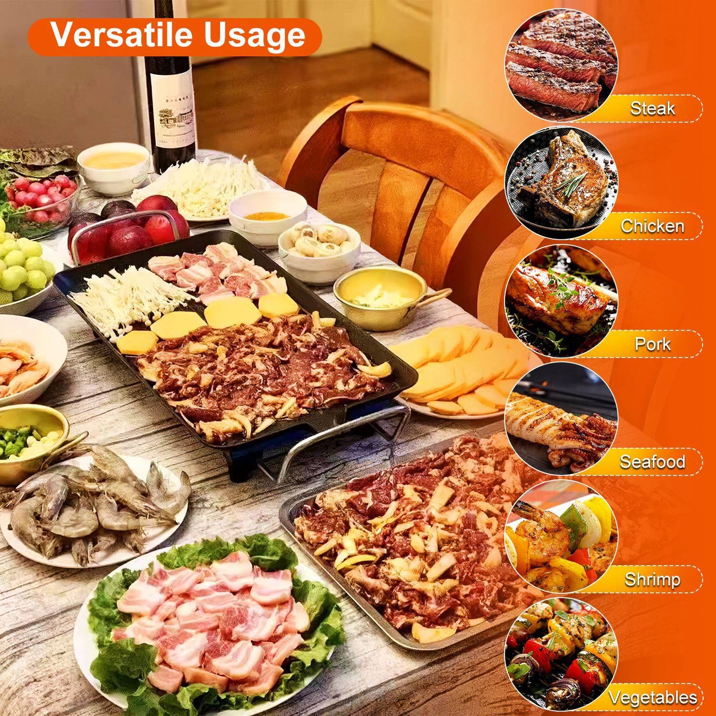 GrillMaster 5000: Indoor/Outdoor Electric BBQ Griddle