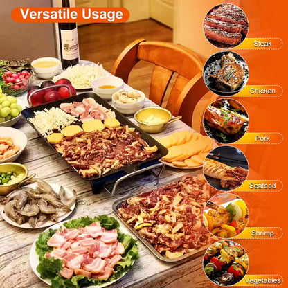 GrillMaster 5000: Indoor/Outdoor Electric BBQ Griddle