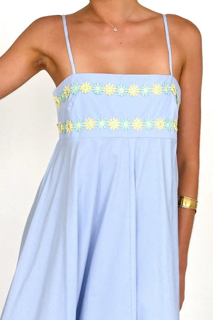 Floral Embroidered Spaghetti Strap Maxi Dress - Premium Maxi Dress from Trendsi - Just $47.99! Shop now at Handbags Specialist Headquarter