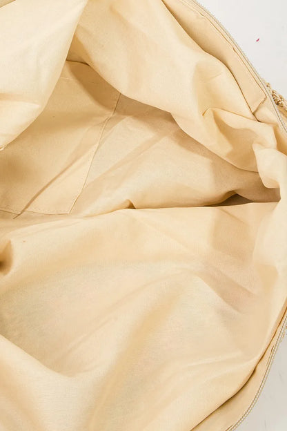 Fame Flower Braided Tote Bag - Premium Tote Bag from Trendsi - Just $53.99! Shop now at Handbags Specialist Headquarter