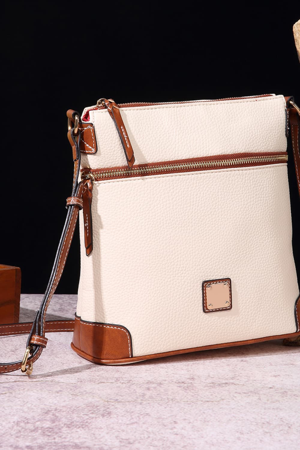 PU Leather Crossbody Bag - Premium handbags from Trendsi - Just $44.99! Shop now at Handbags Specialist Headquarter